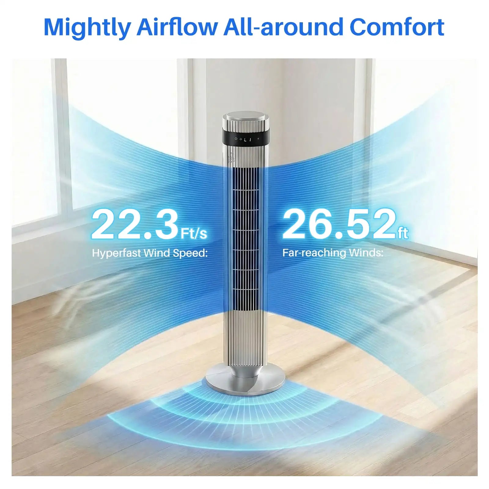 WhisperCool Bladeless Tower Fan