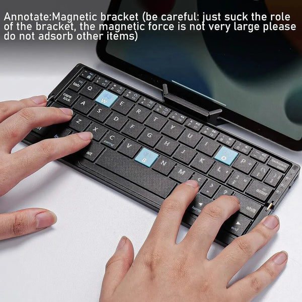 Compact Foldable Bluetooth Keyboard