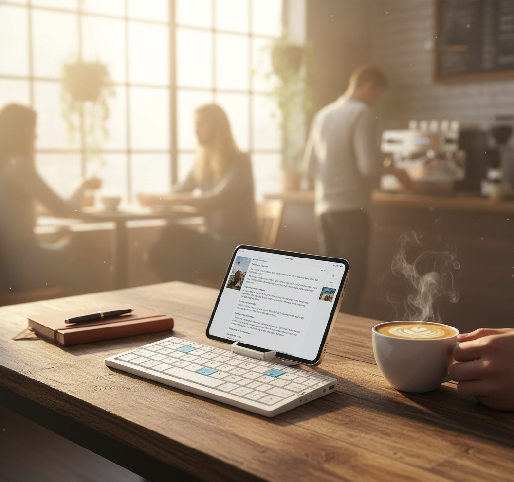 Compact Foldable Bluetooth Keyboard